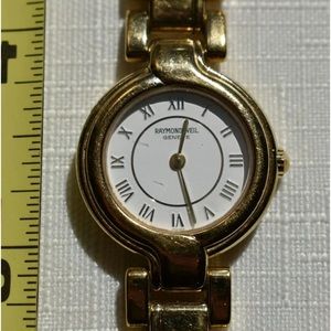 Raymond Weil Geneve 5850 18 Karat Gold Electroplated Ladies Watch